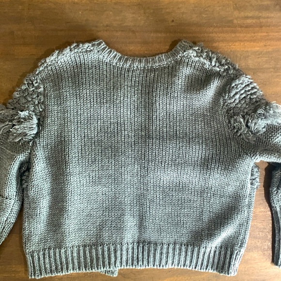 DO+BE Wool-blend Fringe Cardigan Small - Picture 3 of 4